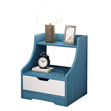 XXL Comodino da Letto Legno Massello Cassettiera Tavolino per Divano Moderno Design Scandinavo con Cassetti e Scomparto Aperto Comodini da Notte,per Camera o Salotto