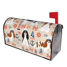 Cavalier Cavalier Dog - Copertura magnetica per cassetta postale per giardino, giardino, cortile, dimensioni standard 51 x 45 cm