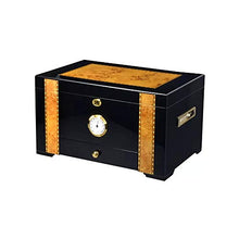 XZJJZ Cigar Cabinet con umidificatore e igrometro Humidor for Club Desktop a Doppio Strato Cigar Box