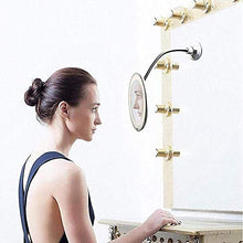 ADSE Specchio per Il Trucco 5X Specchio per Trucco Illuminato a LED Pieghevole Specchio per Specchio cosmetico con Rotazione a 360 °