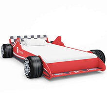 FAMIROSA Letto Bimbo ad Auto da Corsa 90x200 cm Rosso