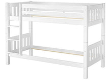 Erst-Holz Letto a Castello Bianco per Ragazzi per materassi 90x200 in Pino con doghe rigide 60.06-09W
