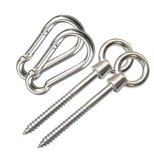 PRETYZOOM Kit di Sospensione per Amaca Resistente da 4 Pezzi Moschettoni per Amaca durevoli per Amaca