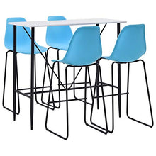 E E-NICES Set da Bar 5 pz in Plastica Blu