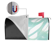 Petali di menta astratto design unico cassetta delle lettere magnetico copre la copertura della cassetta delle poste per giardino giardino giardino giardino dimensioni standard 53 x 45 cm