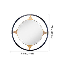 Metallo Parete Specchio, Rotonde Moderna Specchi da Bagno, Ingresso Specchio Decorativo, Vanità Specchio per Il Trucco, per Dressing Table Soggiorno Camera da Letto