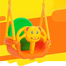 Wtbew-u Ascensori Esterni Altalena Sicura per Bambini in Sicurezza per Il Giardino per Bambini, Seggiolino con Schienale Regolabile per La Sicurezza dei Cartoni Animati Agitare per Giocare
