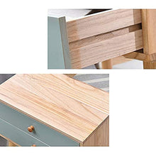 SLL- Legno Solido Comodino Comodino Laterale Forma Semplice e Durevole e Pratico