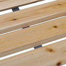 EBTOOLS - Sedia da giardino, in legno e ferro, per cortile, per cortile, 120 x 62 x 82 cm