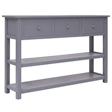 FAMIROSA Credenza Grigia 115x30x76 cm in Legno