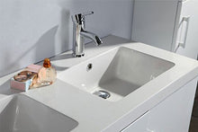 MOBILE BAGNO COLONNA COMPLETO MODELLO WHITE MALIBU 120 CM DOPPIO LAVABO RUBINETTI INCLUSI