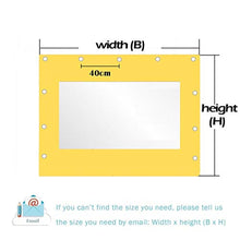YJSMB All'aperto Impermeabile Tende, Robusto Pannello Laterale Divisori Vento/Pioggia Protezione Telone per Gazebo da Giardino, Pergolato (Color : Yellow, Size : 2.5x2.5m/8.2x8.2ft)