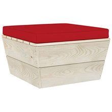 FAMIROSA Set Divani da Giardino su Pallet 3 pz con Cuscini Legno Abete-3414