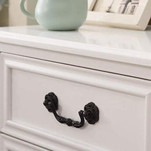 JJZXT Mobili in Legno Bianco Comodino 2 cassetti Armadio (Bianco)