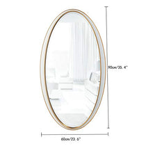 Bathroom mirror Specchio da Bagno Nordico Specchio per specchi da Parete Appeso Ovale Bagno a Parete Camera da Letto Specchio da Bagno Minimalista