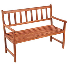 vidaXL Panca da Giardino con Cuscino 120 cm in Massello di Acacia