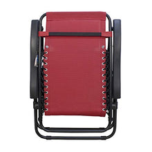 Arcoiris Lettino pieghevole arcobaleno, sedie a dondolo da giardino per esterno con imbottitura per la testa regolabile, ergonomico, 165x65x110 cm (Pack 2, Rojo)