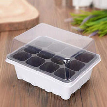 MH - Set di vasi in plastica per piante e semi, con cupola e base da giardino