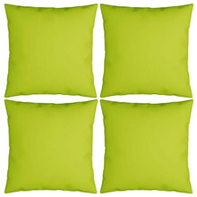 vidaXL Cuscini Decorativi 4 pz Verde Brillante 50x50 cm in Tessuto