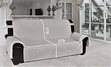 La Bella Casa Copridivano Happy Trapuntato Imbottito Divano salvadivano (Beige, 3 posti) - Arredi Casa