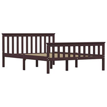 FAMIROSA Giroletto con 2 Cassetti Marrone Scuro Legno di Pino 140x200 cm-0618