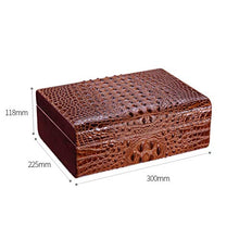 ZLMMY Leather Cigar Box di stoccaggio - Versatile Forte Resistente all'Uso di Tenuta buona Cigar Humidor Cigar Box (Color : Black)