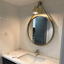JKCKHA Vento Trucco dello Specchio, Specchio da Toilette, Bagno Specchio, Specchio a Parete, Specchio Rotondo, Bagno Bagno Specchio.