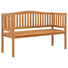 E E-NICES Panchina da Giardino 150 cm in Legno Massello di Teak