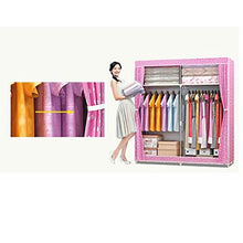 JFFFFWI Armadio Guardaroba Guardaroba 168 * 130 * 46cm Guardaroba Semplice Panno (Colore: B)
