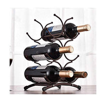 AniU - Supporto per bottiglie di vino, scaffale per vino, contenitore per 6 bottiglie da cucina, dispensa, cantina