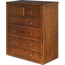 Dmora Comò cassettiera 4 cassetti + 2 cassettoni, Legno-cm. 120 x 88 x 55 cm