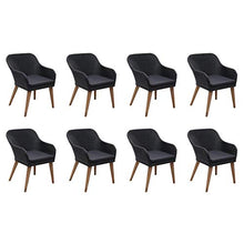SKM Set da Pranzo da Giardino 9 pz con Cuscini in Polyrattan Nero (85.3kg)