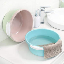 Triamisu Lavabo per Uso Domestico Bacino di plastica Piccolo Piatto Tondo Spesso lavello lavabo lavabo lavabo lavabo Piccolo Bacino - Blu