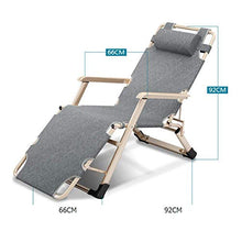 MJ-Brand Sedia da Giardino Pieghevole da Giardino reclinabile Pieghevole a gravità Zero Resistente con poggiatesta Imbottiti Regolabili 178 * 67 * 30 cm