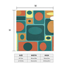 Mid Century Modern Turquoise Rettangoli unici magnetici per cassetta delle poste, per giardino, giardino, cortile, dimensioni standard, 53 x 40 cm