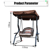 ANBO Sedia A Dondolo Regolabile per Esterni, Patio da Giardino, Sedile da Piscina, Spiaggia con Cuscini E Cuscino, Altalena da Patio per Giardino, Veranda, Cortile