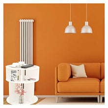 WSZMD Mini Legno di Plastica di Plastica caffè Rotondo Tavola tè Impermeabile Comodino Impermeabile Comodino Bianco per Il Salotto Balcone Camera Letto, Comodino