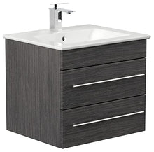 Mobile bagno con lavabo Villeroy & Boch Venticello 60cm antracite venato