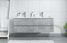 Mobili da bagno Angela 140cm Grigio - armadio mobiletto lavabo Mobili Armadietto
