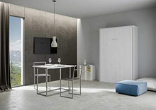 Itamoby Letto a Scomparsa KENTARO alla Francese (140cm) Bianco Frassino