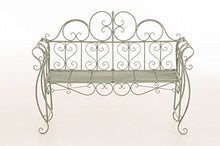 Mendler Panchina Stile Romantico CP029 46x128x94cm Verde Antico