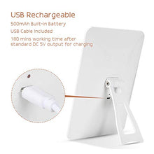 WXL Specchi da Tavolo Specchio per Il Trucco Illuminato Specchio per vanità da Viaggio con luci USB Charging Light Table Specchio cosmetico con Interruttore Touch Screen Specchio Trucco con LED