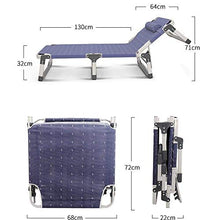 Generic Brands Letto Pieghevole Lettini Prendisole Letto Singolo Lettino da Campeggio Ufficio Siesta Letto Reclinabili Sedia Pieghevole Letto Semplice con Rinforzo Cuscino Regolabile Estate