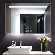 Bathroom mirror Smart LED Specchio da Bagno, Musica Bluetooth defogger, Tempo di visualizzazione e Temperatura 60 * 80 cm