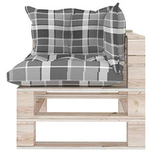 FAMIROSA Divano Angolare da Giardino in Pallet con Cuscini Legno di Pino-6067