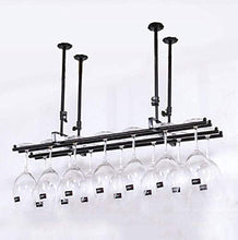 HZWLF Scaffale Decorativo per soffitto in Ferro da Appendere in Ferro Stile Semplice per Bar, ristoranti, cucine