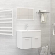 vidaXL Set Mobili da Bagno 2 pz Grigio Cemento in Truciolato