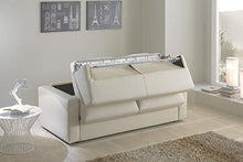 Casarreda Store Divano Letto 3 posti trasformabile MOD. Elisa in Ecopelle Beige