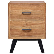 vidaXL Comodino 40x35x55 cm in Legno Massello di Teak