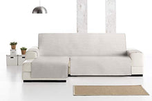 Eysa Oslo Salva, Microfiber, C/0 Greggio-Visone, Penisola 240 cm. Adatto per divani da 250 a 300 cm